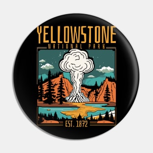 Unveiling Nature's Grandeur: A Journey Through Yellowstone National Park Pin