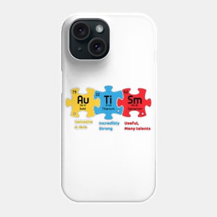 Puzzle Periodic Table Elements World Autism Awareness Phone Case