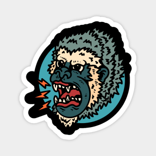 angry monkey tattoo Magnet