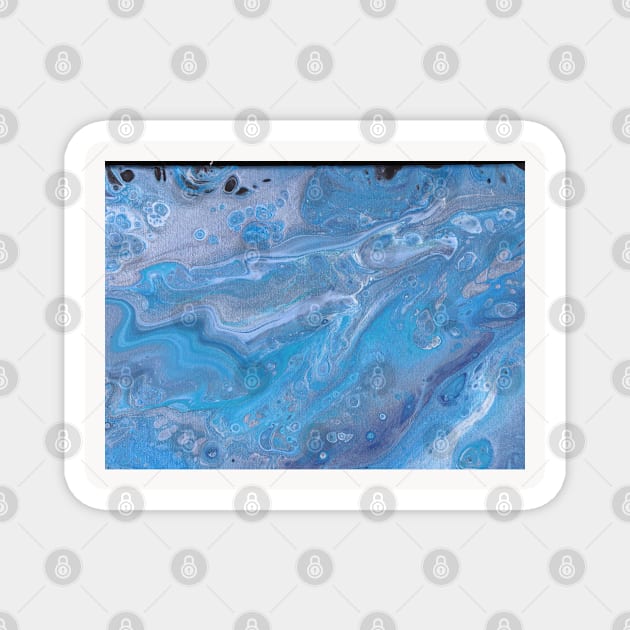 Blue Waves Magnet by LightfootCreatives