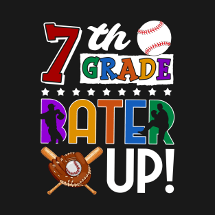 7th Grade Batter-up! Baseball Back to School T-Shirt