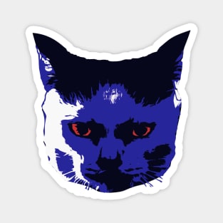 Purple Devil Cat Magnet