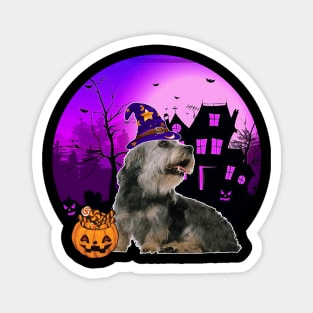 Happy Halloween Dandie Dinmont Terrier Dogs Halloween Gift Magnet