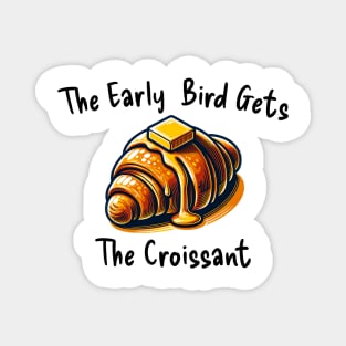 Croissant Butter Art Yummy Kawaii Vintage Coffee Magnet