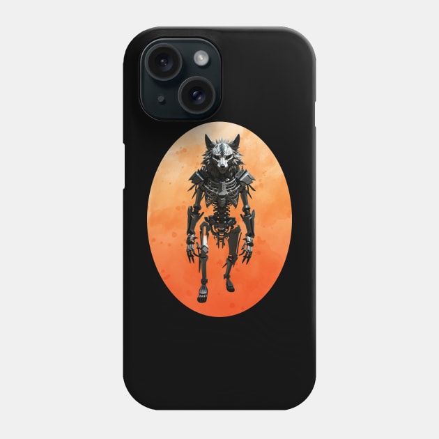 Orange Moon Werewolf Phone Case by MGRCLimon