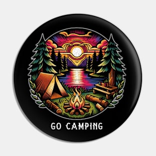 Go camping Pin