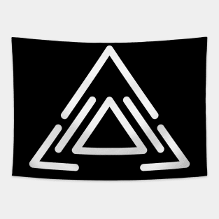 Minimal Triangle Design Black Tapestry