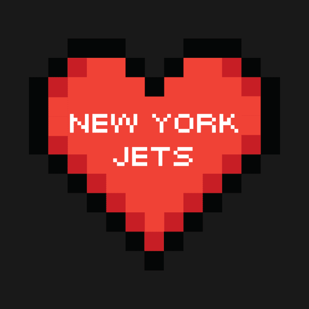 I heart NY Jets pixel art by Sleepless in NY
