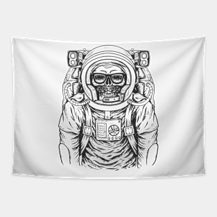 Skeletal astronaut Tapestry