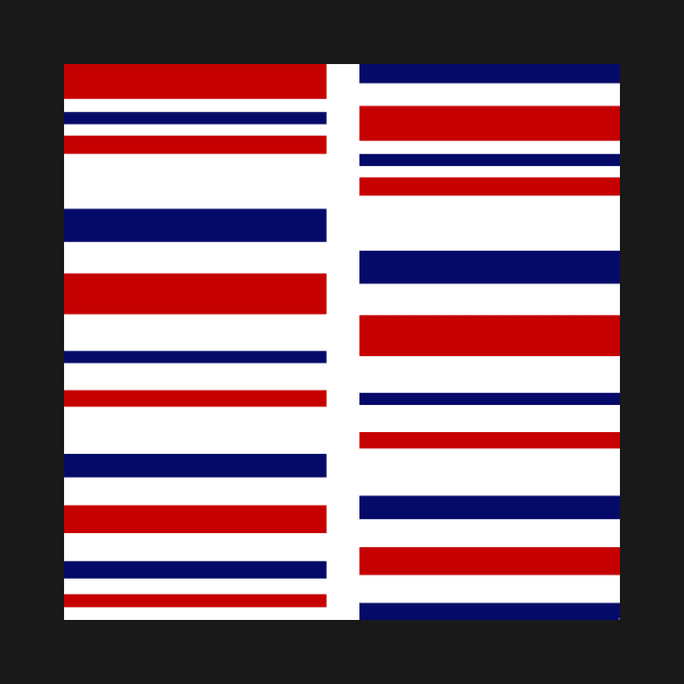 Red and blue stripes on white by TiiaVissak