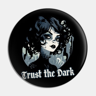 Funny Gothic Macabre Spooky Occult Creepy Halloween Pin
