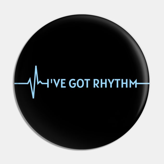 Cardiologists know the rhythm of the heart - blue Pin by MedicineIsHard