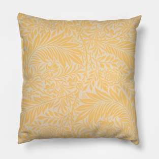 Modern Floral Pattern Yellow Pillow