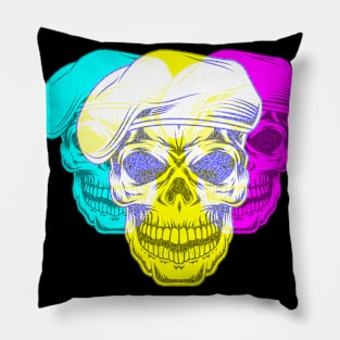 Tri-Portrait Skull - DS18 Pillow