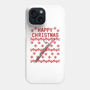 Bassoon Ugly Christmas Bassoonist Musician Phone Case