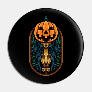 Pumpkin Scare Crow Pin