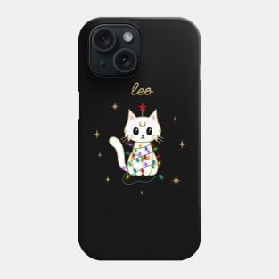 Leo Holiday Kitty Cat Phone Case