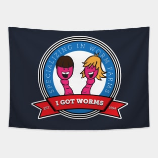 I Got Worms Tapestry