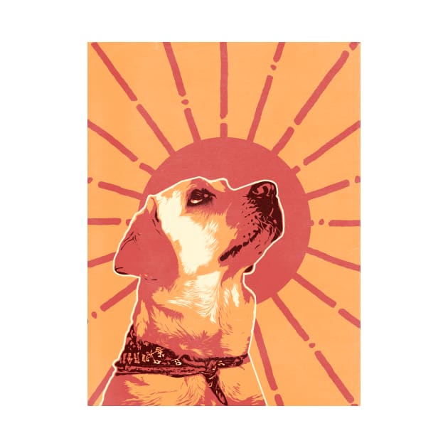 Dog Retro Illustration by boholoc0