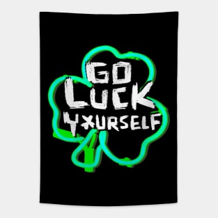 Go Luck Yourself, Funny Paddys Day Tapestry