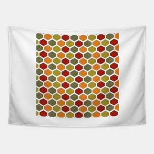 Mid Century Modern Honeycomb Tapestry