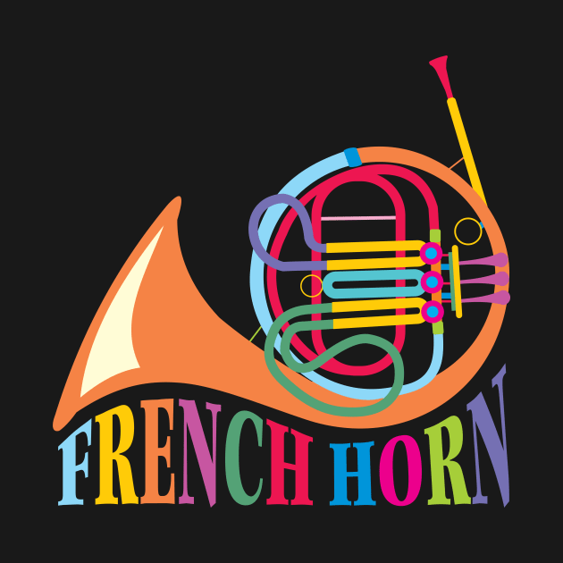 French Horn Music by evisionarts