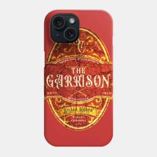 The Garrison Pub Emblem Design Red and Gold Phone Case