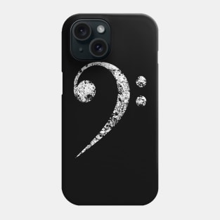 Bass clef-Music-Distressed-Musician Phone Case