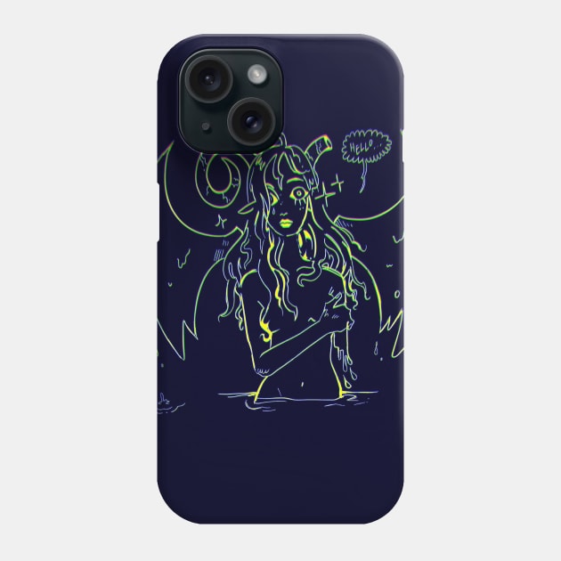 Devil woman Phone Case by snowpiart