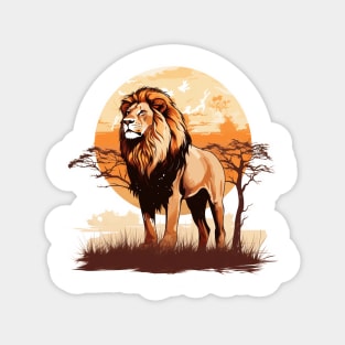 Wild African Lion Magnet