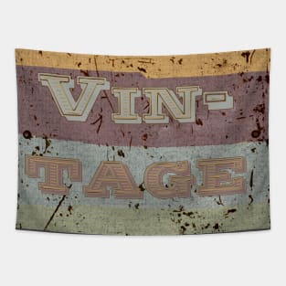 Vintage on an old signboard Tapestry