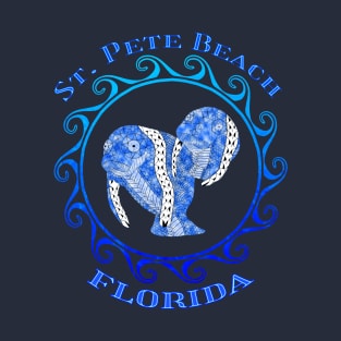 St. Pete Beach Florida Vacation Tribal Manatees T-Shirt