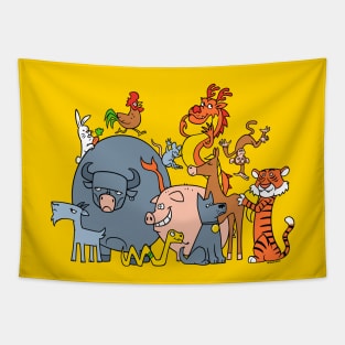 Chinese Zodiac Tapestry