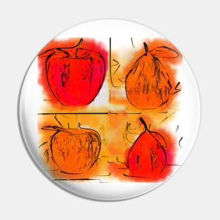 Four Corners Of Apples And Pears Pin