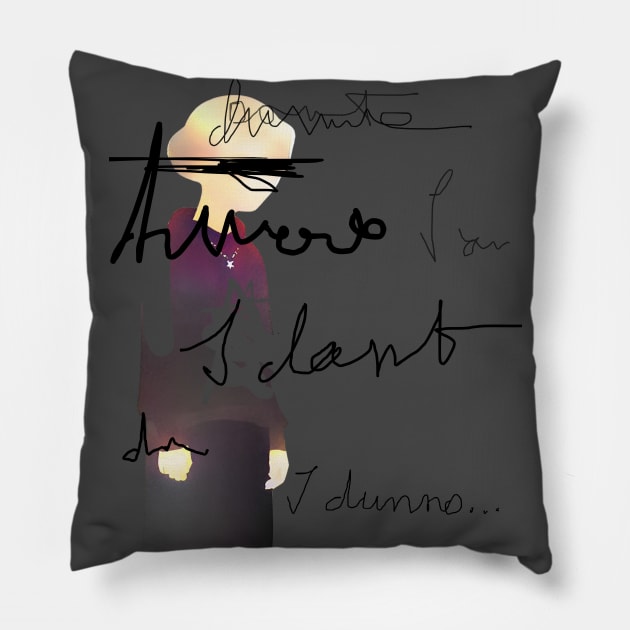 I dunno Pillow by Blada Mag