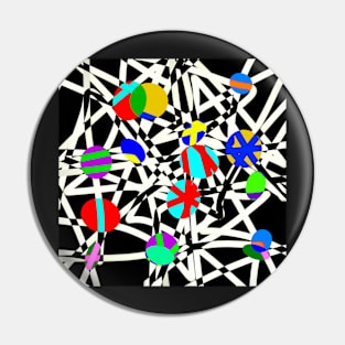 Bubble Pop - abstract art Pin