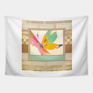 Pastel Butterfly Abstract Tapestry