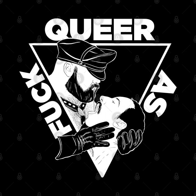 Queer AF - dark Tee by RobskiArt