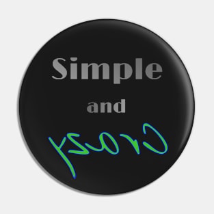 Simple and crazy metallic and neon fluorescent green quote Pin