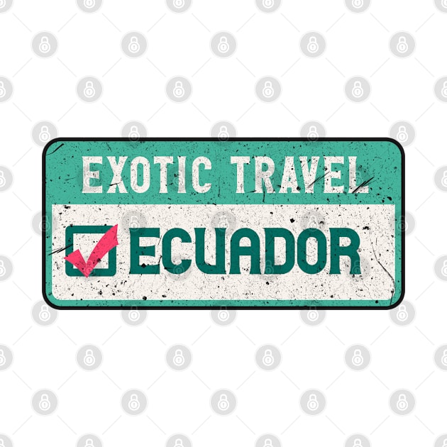 Ecuador travel list by SerenityByAlex