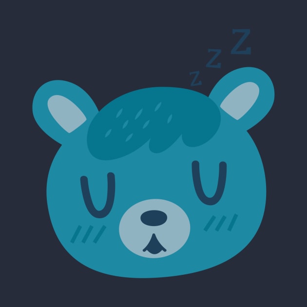 Sleep Blue Bear by clairestamper