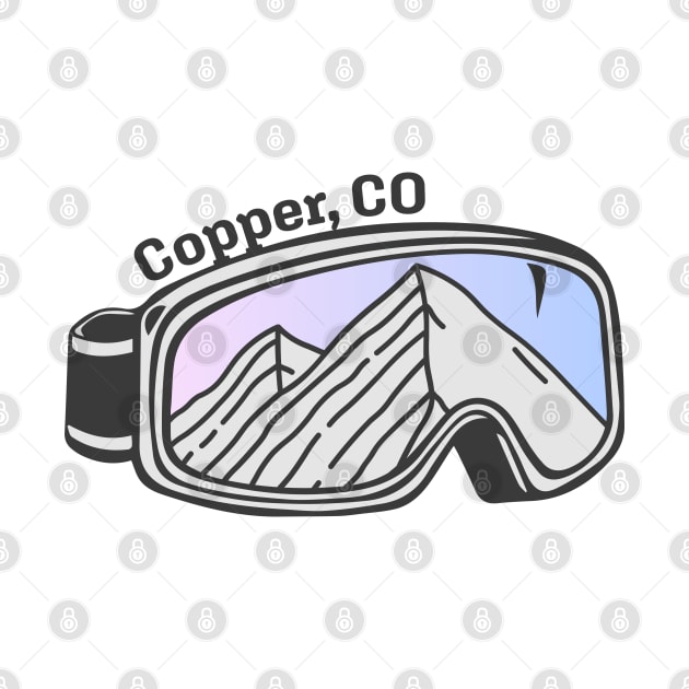 Sunset Mountain Ski Goggles | Copper Mountain, Colorado by KlehmInTime