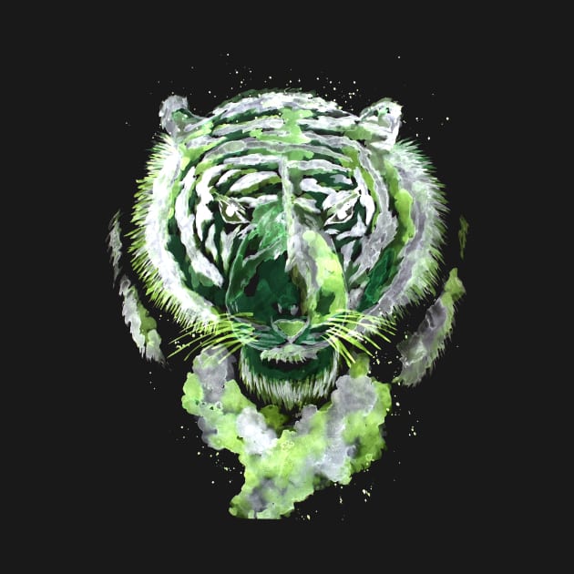 Green Tiger Spirit by ZeichenbloQ