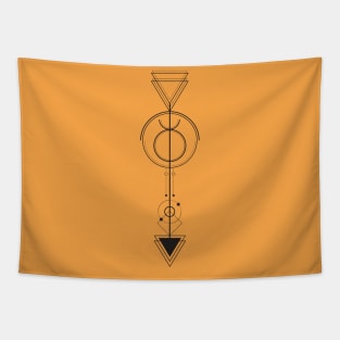 Taurus Arrow - Geometric Astrology Tapestry