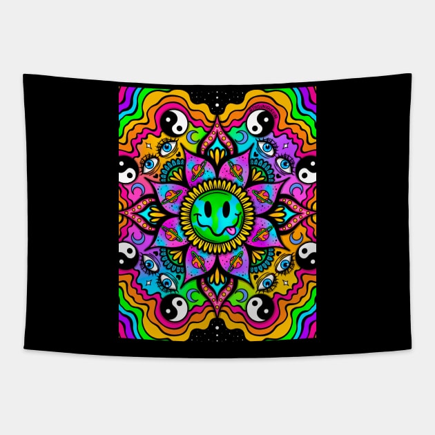 Hippie mandala Tapestry by Thisuniquevibe