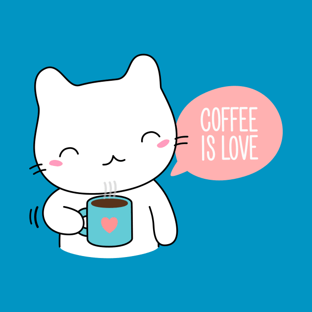 Cute Coffee Cat by happinessinatee