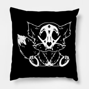 Adorable kawaii creepy fox Pillow