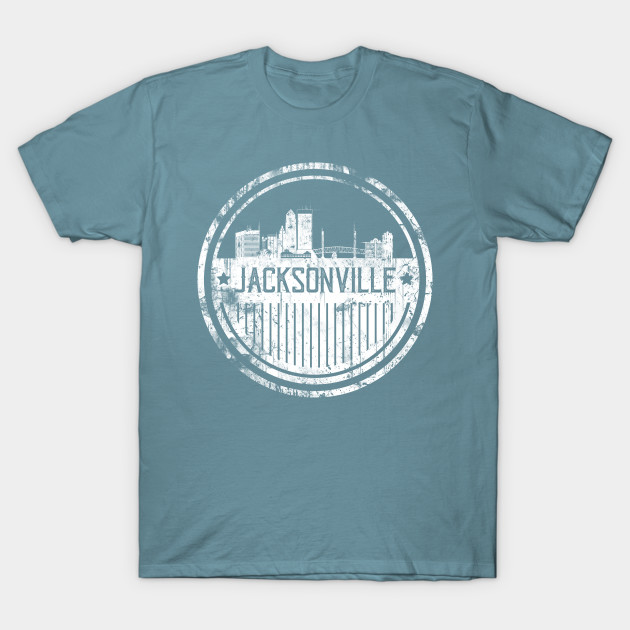 Disover Jacksonville Grunge Cityscape - Jacksonville - T-Shirt