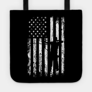 Archery Archer Bow Arrow American Flag Tote