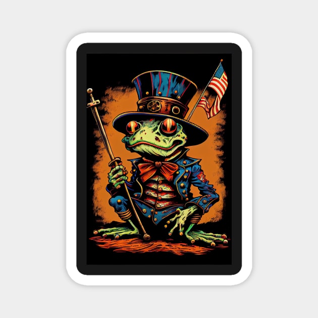 Uncle Sam the Frog Magnet by dholzric